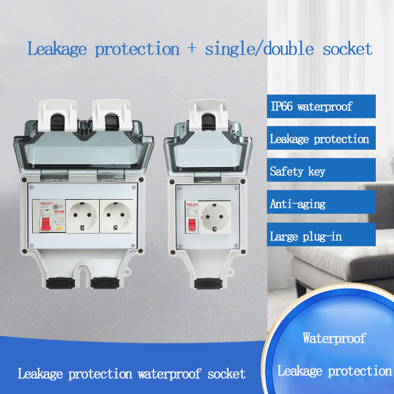 Outdoor Power Outlet Extension - Outdoor Waterproof Socket 86 Type Waterproof