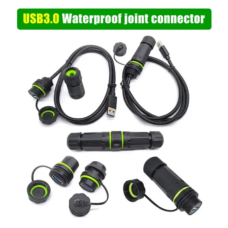 Outdoor Power Outlet Extension - IP68 USB 3.0 Panel Type Plug