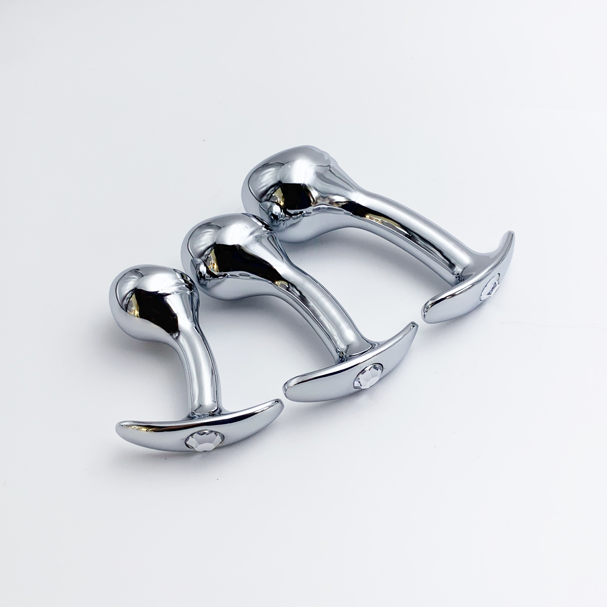Outdoor Power Point - Metal Dildo Anal Plug Gem Base