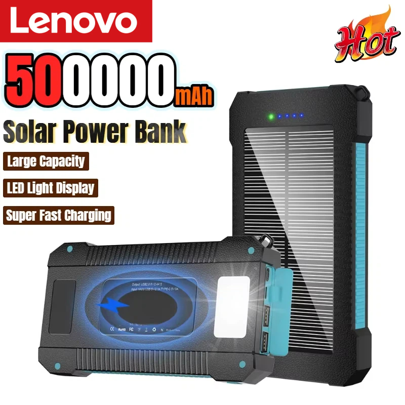Outdoor Power Distribution Panel - Lenovo 500000mAh Solar Power Bank Large