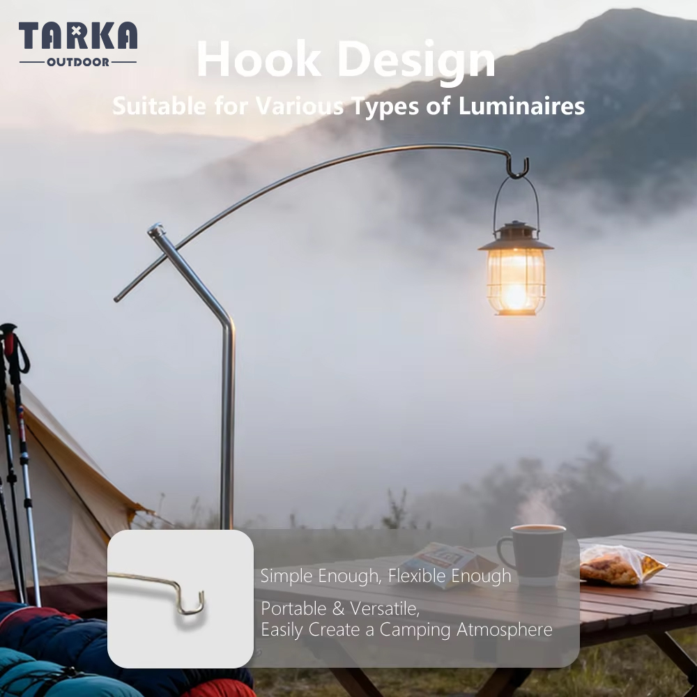 Outdoor Power Point - TARKA Detachable Lantern Stand Adjustable Ultralight