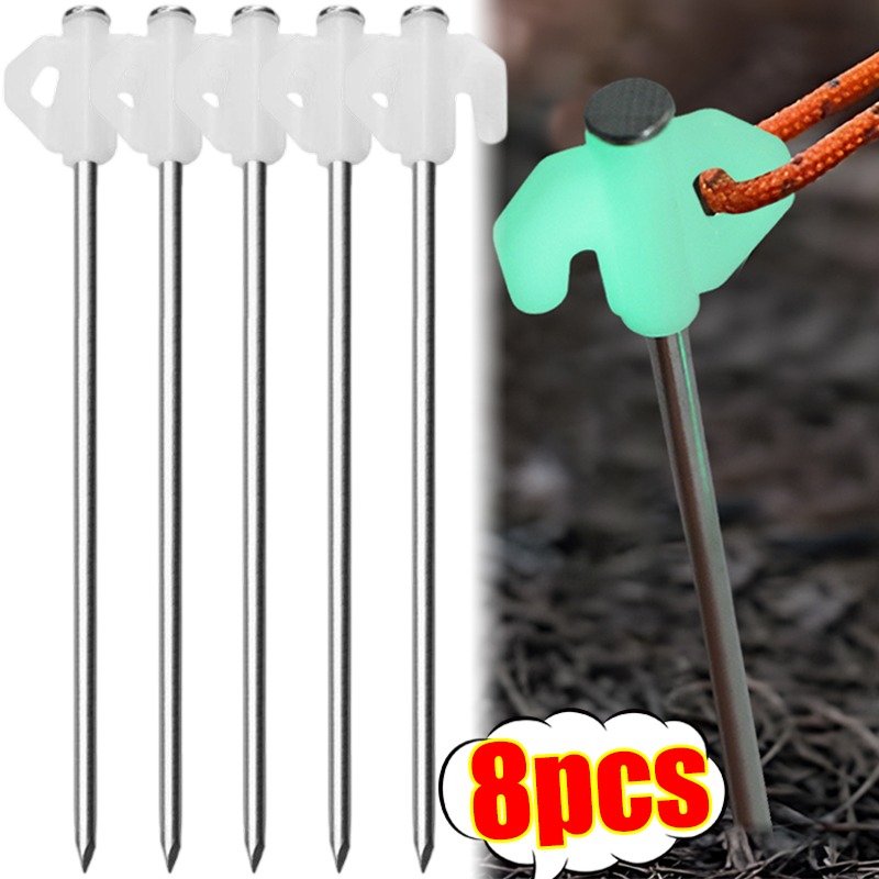 Outdoor Power Stake - Luminous Tent Pegs Glow in Dark