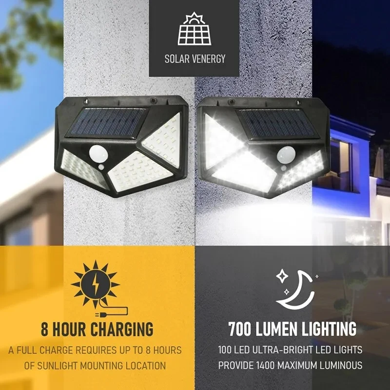 Outdoor Power Point - 100Led Multifunctional Solar Lamp Outdoor Garden