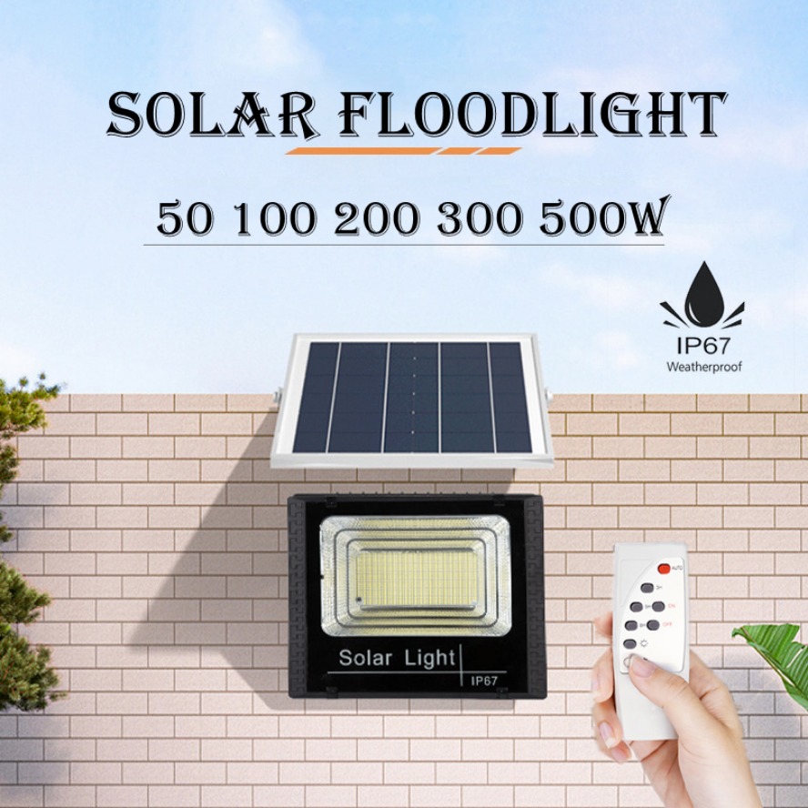 Outdoor Power Distribution Panel - 500W Large Battery Solar Panels LED