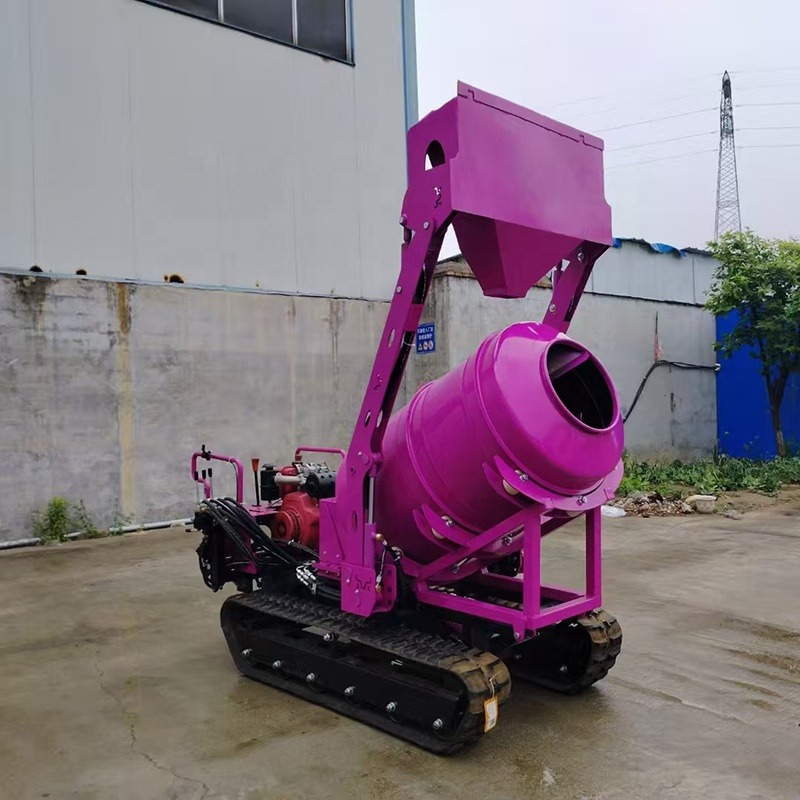 Concrete Mixer Small - Portable Small Rubber Crawler Concrete Mixer