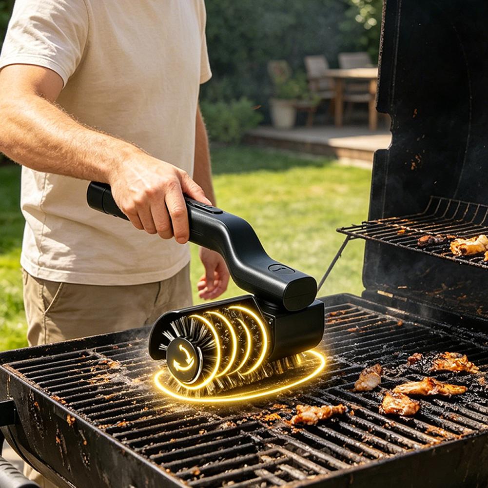 Electric Barbecue Grill Cleane - Outdoor Power Brush recension och pris
