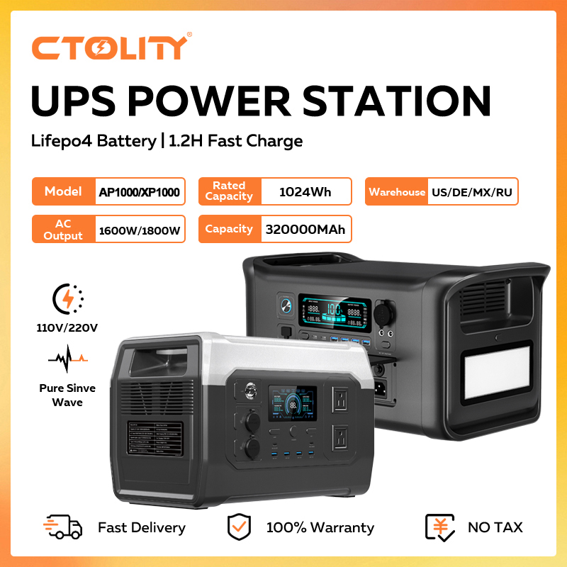 CTOLITY 1800W Portable Power S - Outdoor Power Source recension och pris