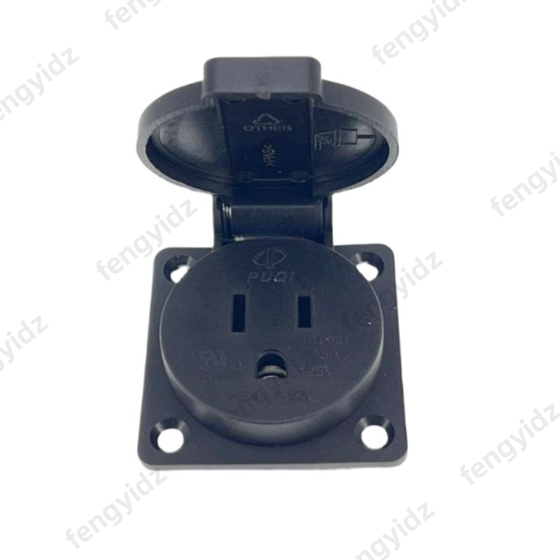 Black 125V 15A 20A IP44 CE Ame - Outdoor Power Receptacle recension och pris