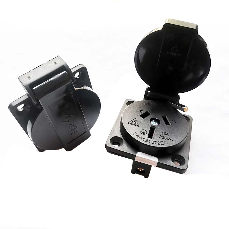 2PCS Black 10A 15A Australia O - Outdoor Power Receptacle recension och pris