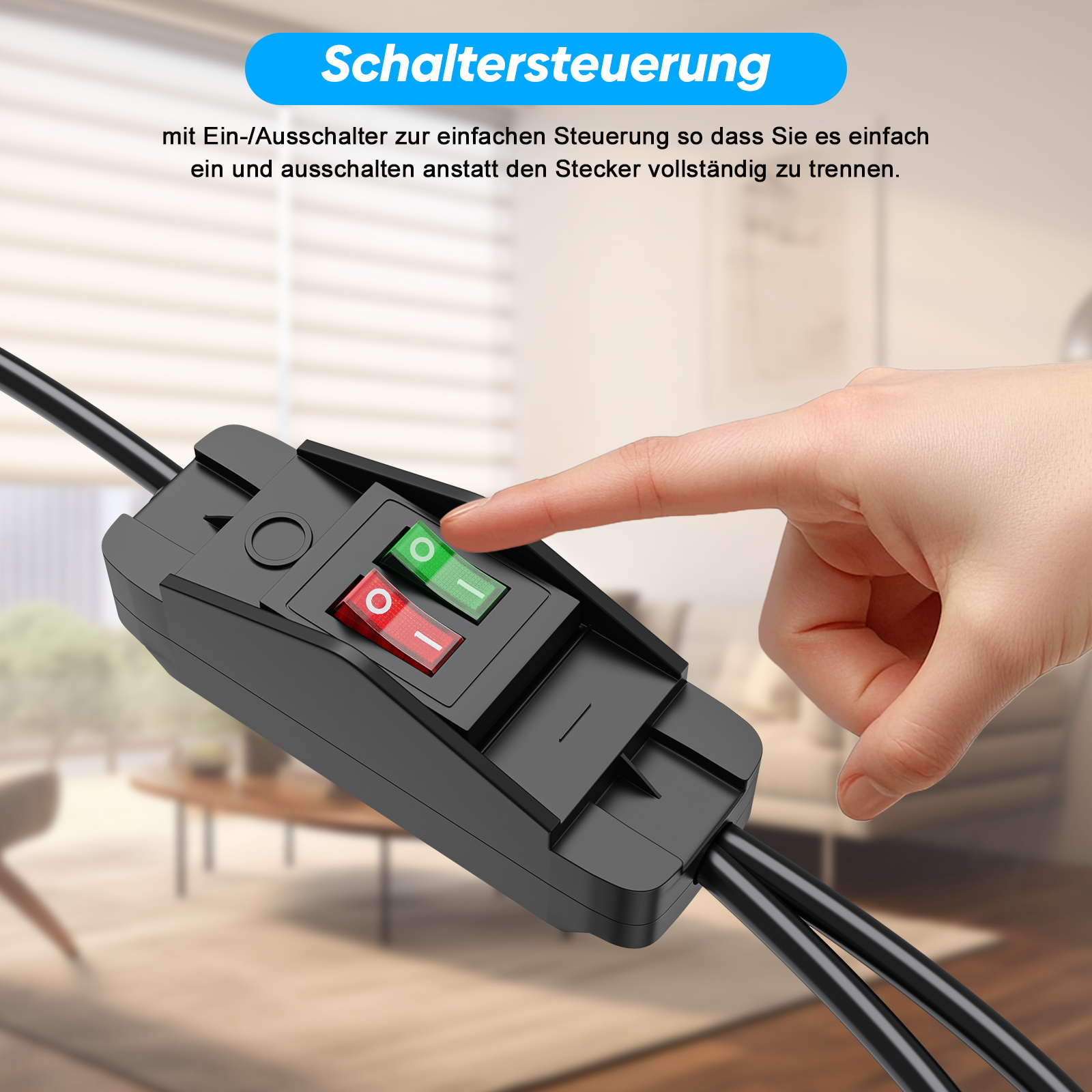 EU Plug 40cm/2m Extension Cord - Outdoor Power Outlet Extension recension och pris