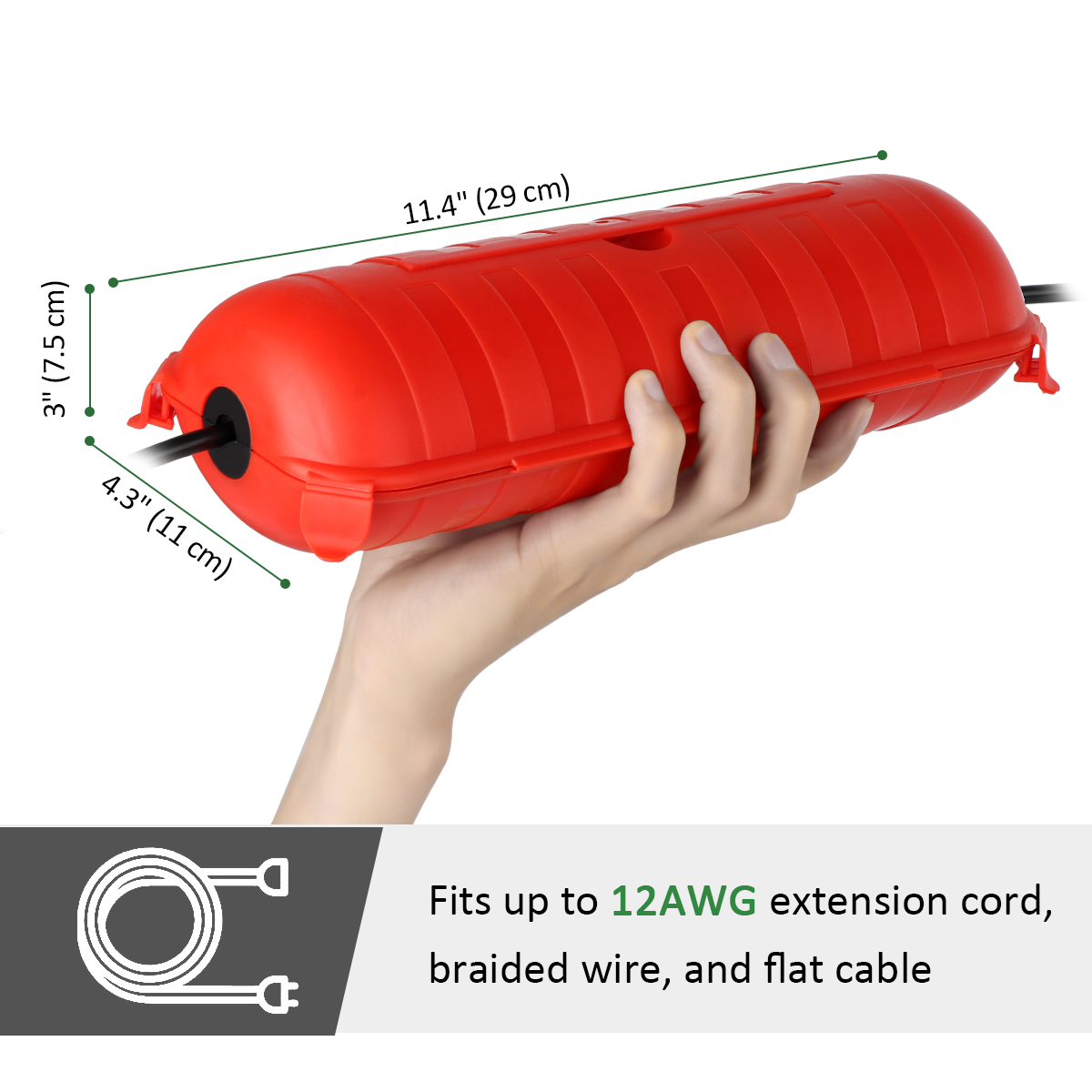Weatherproof IP54 Outdoor Exte - Outdoor Power Outlet Extension recension och pris