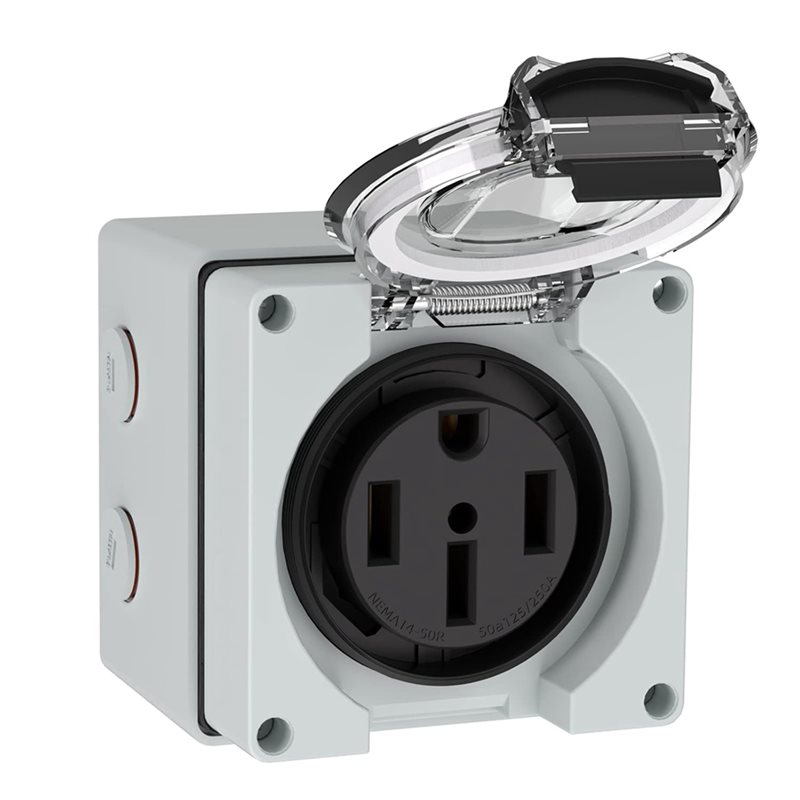 Y17A 6X 50Amp Power Outlet Box - Outdoor Power Receptacle recension och pris