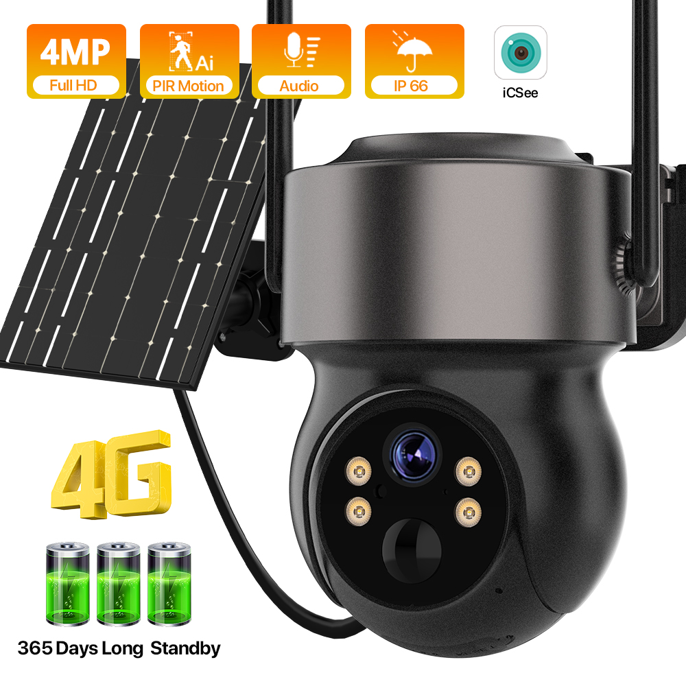 4MP 4G SIM Solar Battery Power - Outdoor Power Distribution Panel recension och pris