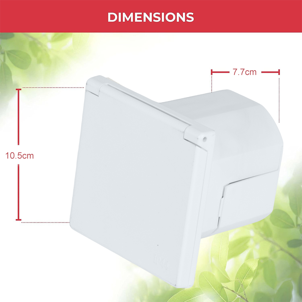 RVs Power Supply Plug 230V 16A - Outdoor Power Outlet Extension recension och pris