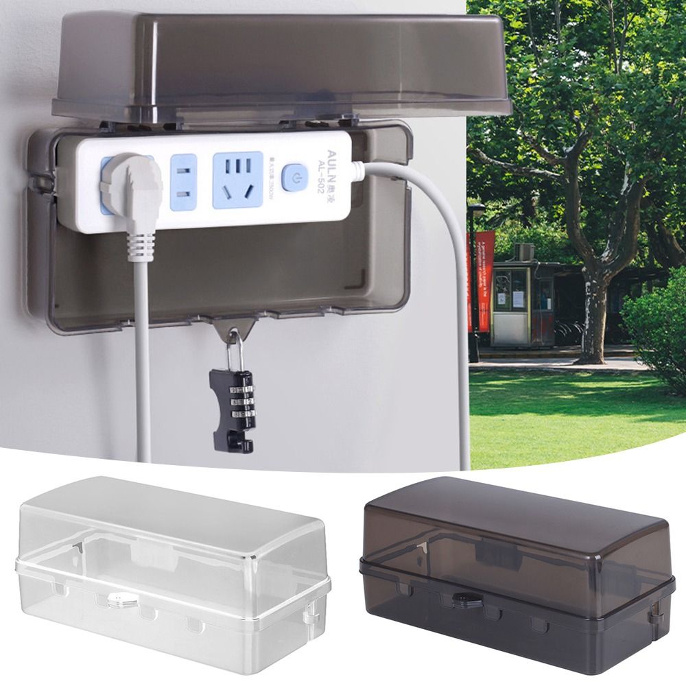 Durable Plastic Plug Box Anti- - Outdoor Power Outlet Extension recension och pris