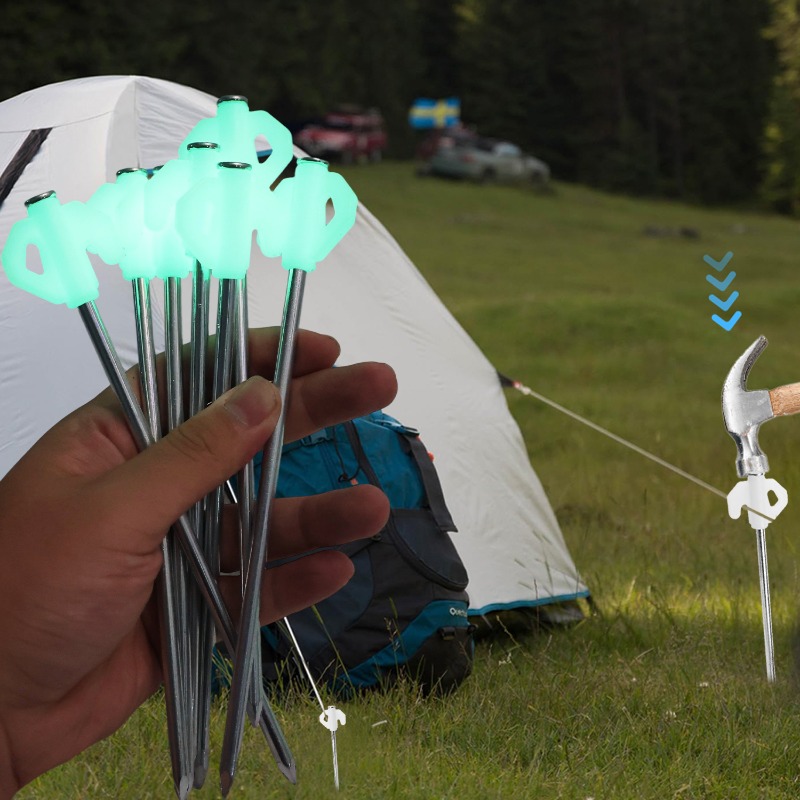 Luminous Tent Pegs Glow in Dar - Outdoor Power Stake recension och pris