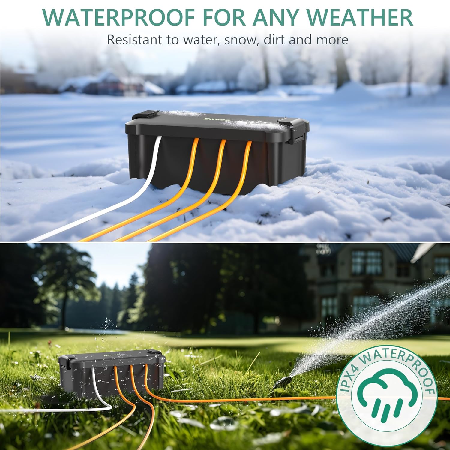 Diivoo Outdoor Waterproof Elec - Outdoor Power Outlet Extension recension och pris