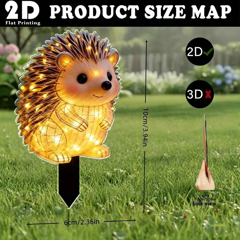 2D Waterproof Solar Powered He - Outdoor Power Stake recension och pris