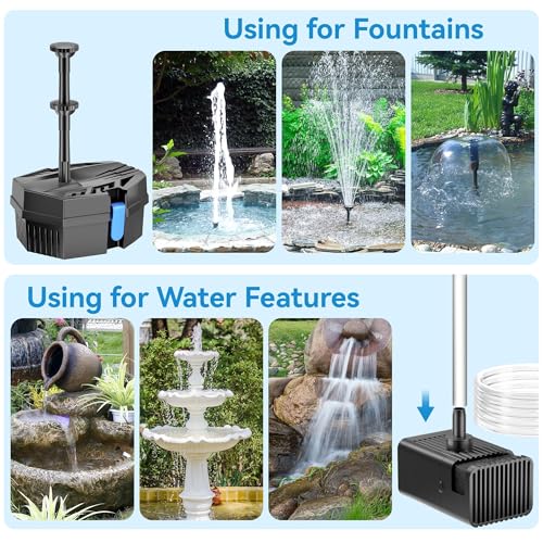 8W Solar Fountain Pump With 30 - Outdoor Power Source recension och pris