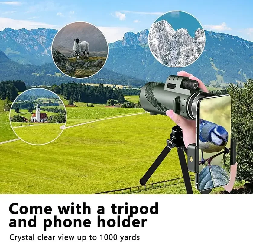 80x100 HD Monocular for Smartp - Outdoor Power Point recension och pris