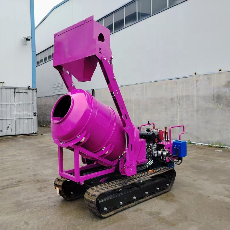 Portable Small Rubber Crawler  - Concrete Mixer Small recension och pris